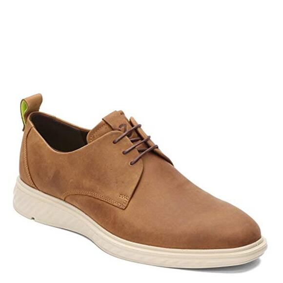 NWT ECCO Men's St.1 Hybrid Lite Plain Toe Oxford Flat, Camel Nubuck, 5-5.5 - Picture 6 of 7